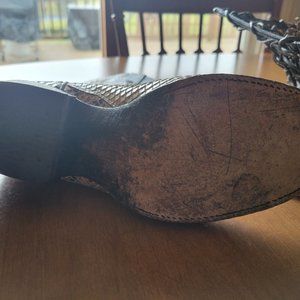 Vintage Tony Lama Snakeskin Boots mens size 9.5 EE